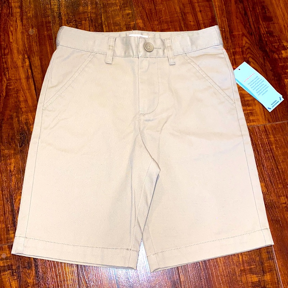 Boys Cat & Jack khaki school uniform shorts